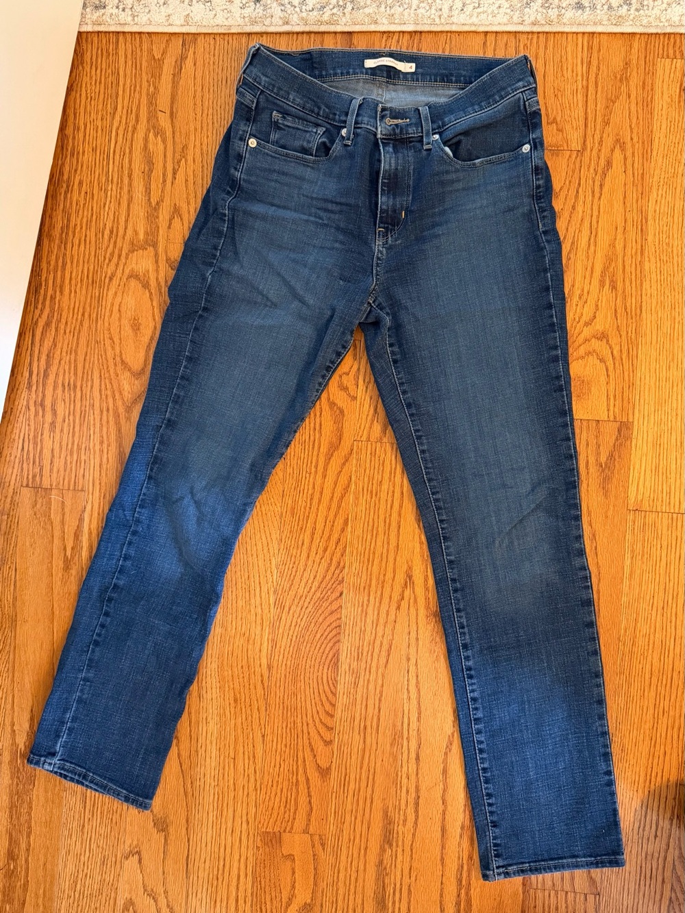Levi's Women's Dark Blue Straight Jeans